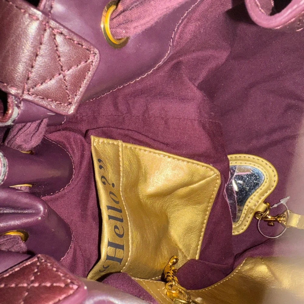 Juicy Couture Pink and Burgundy Shoulder Bag - Picture 9 of 9